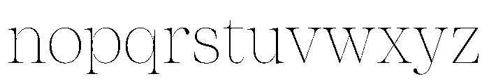 ResidenzSerif ThinLarge Instance Font LOWERCASE