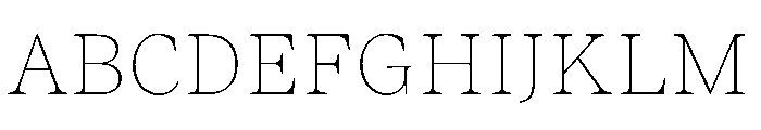 ResidenzSerif ThinSmall Instance Font UPPERCASE