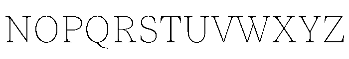ResidenzSerif ThinSmall Instance Font UPPERCASE