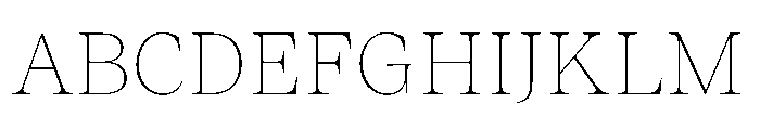 ResidenzSerif ThinStandard Instance Font UPPERCASE