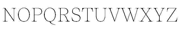 ResidenzSerif ThinStandard Instance Font UPPERCASE