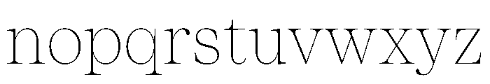 ResidenzSerif ThinStandard Instance Font LOWERCASE