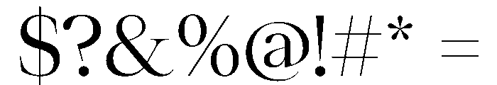 ResidenzSerifLarge RegularLarge Font OTHER CHARS