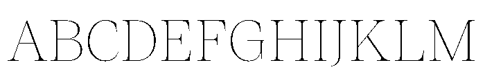 ResidenzSerifLarge ThinLarge Font UPPERCASE