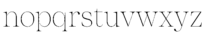 ResidenzSerifLarge ThinLarge Font LOWERCASE