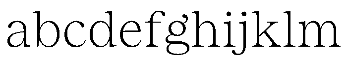 ResidenzSerifSmall LightSmall FONT