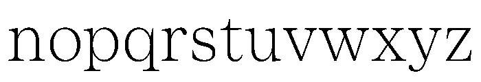ResidenzSerifSmall LightSmall Font LOWERCASE
