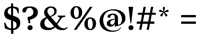ResidenzSerifSmall SemiBoldSmall Font OTHER CHARS