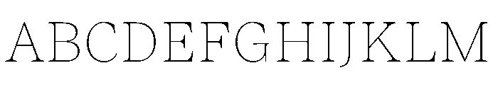 ResidenzSerifSmall ThinSmall Font UPPERCASE