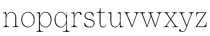 ResidenzSerifSmall ThinSmall Font LOWERCASE
