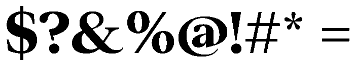 ResidenzSerifStandard BoldStandard Font OTHER CHARS