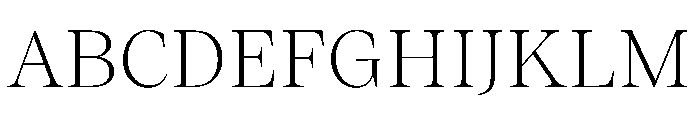 ResidenzSerifStandard LightStandard Font UPPERCASE