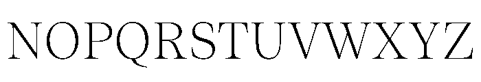 ResidenzSerifStandard LightStandard Font UPPERCASE