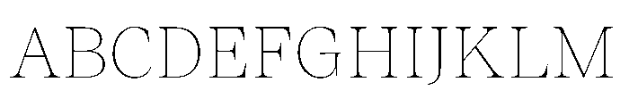 ResidenzSerifStandard ThinStandard Font UPPERCASE