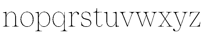 ResidenzSerifStandard ThinStandard Font LOWERCASE