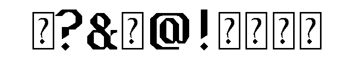 Resistance Regular Font OTHER CHARS