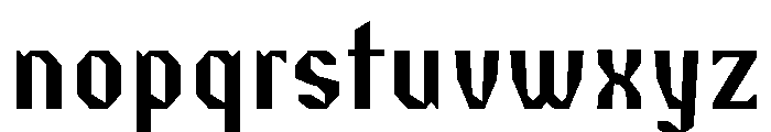 Resistance Regular Font LOWERCASE