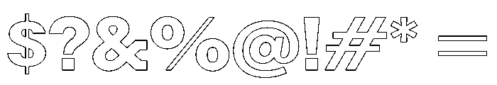 Resonanz A Bold Regular Webfont Font OTHER CHARS