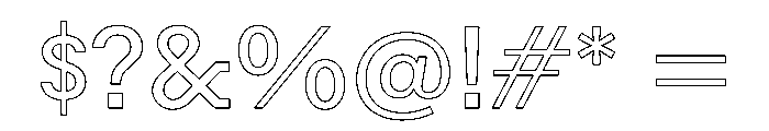 Resonanz A Regular Webfont Font OTHER CHARS