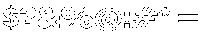 Resonanz B Bold Regular Webfont Font OTHER CHARS