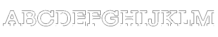 Resonanz B Medium Regular Webfont Font UPPERCASE