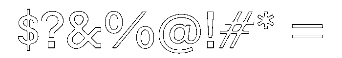 Resonanz B Regular Webfont Font OTHER CHARS