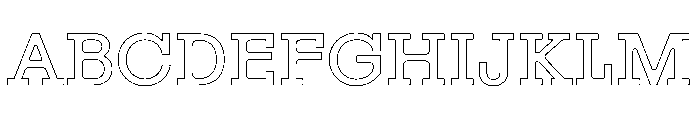Resonanz B Regular Webfont Font UPPERCASE