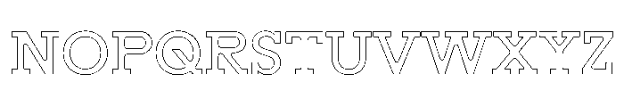 Resonanz B Regular Webfont Font UPPERCASE