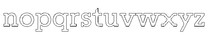 Resonanz B Regular Webfont Font LOWERCASE