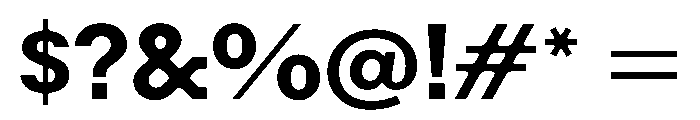 Resonanz B Semibold Regular Webfont Font OTHER CHARS