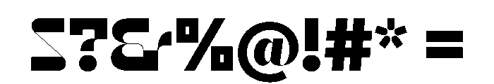 Reversa BlackDisplay Instance Font OTHER CHARS