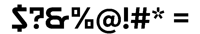 Reversa BoldText Instance Font OTHER CHARS