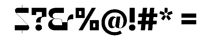 Reversa ExtraBoldDisplay Instance Font OTHER CHARS