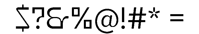 Reversa MediumHeadline Instance Font OTHER CHARS