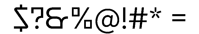 Reversa MediumText Instance Font OTHER CHARS