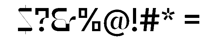 Reversa SemiBoldDisplay Instance Font OTHER CHARS