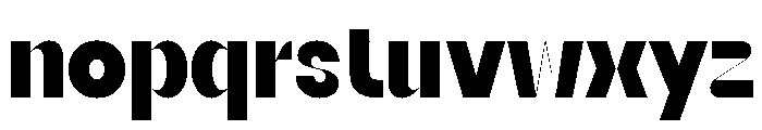 ReversaDisplay BlackDisplay Font LOWERCASE
