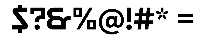 ReversaText BoldText Font OTHER CHARS