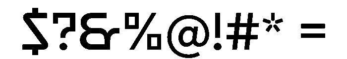 ReversaText SemiBoldText Font OTHER CHARS