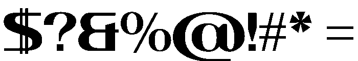 Revetra Bold Instance Font OTHER CHARS