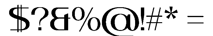 Revetra Regular Instance Font OTHER CHARS
