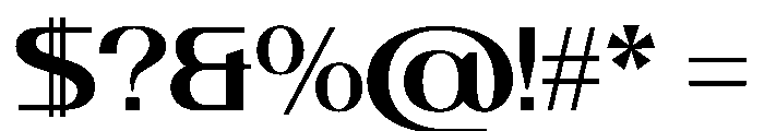 Revetra Semibold Instance Font OTHER CHARS