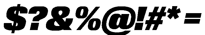 Review Black Italic Font OTHER CHARS