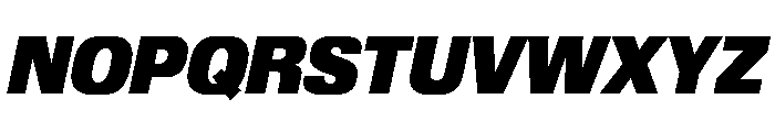 Review Black Italic Font UPPERCASE