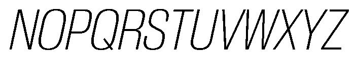Review Condensed Thin Italic Font UPPERCASE