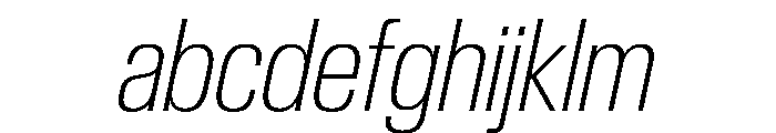 Review Condensed Thin Italic FONT