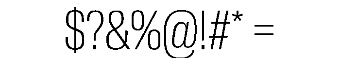 Review Condensed Thin Font OTHER CHARS