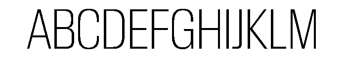 Review Condensed Thin Font UPPERCASE