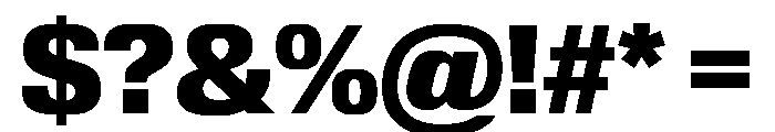 Review Heavy Font OTHER CHARS