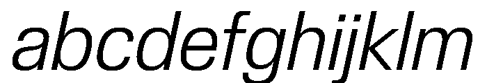 Review Light Italic FONT